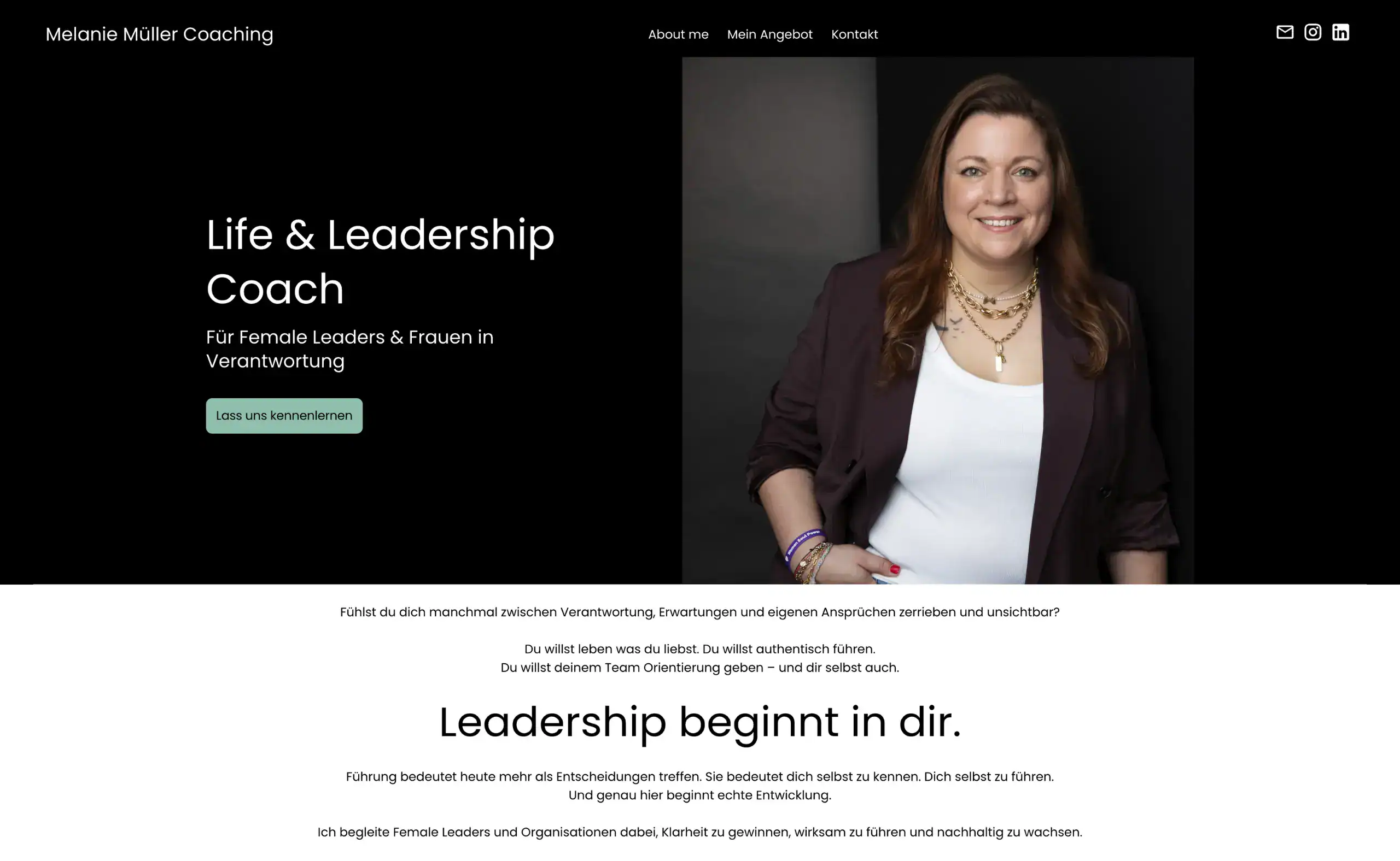 Website vor dem Redesign