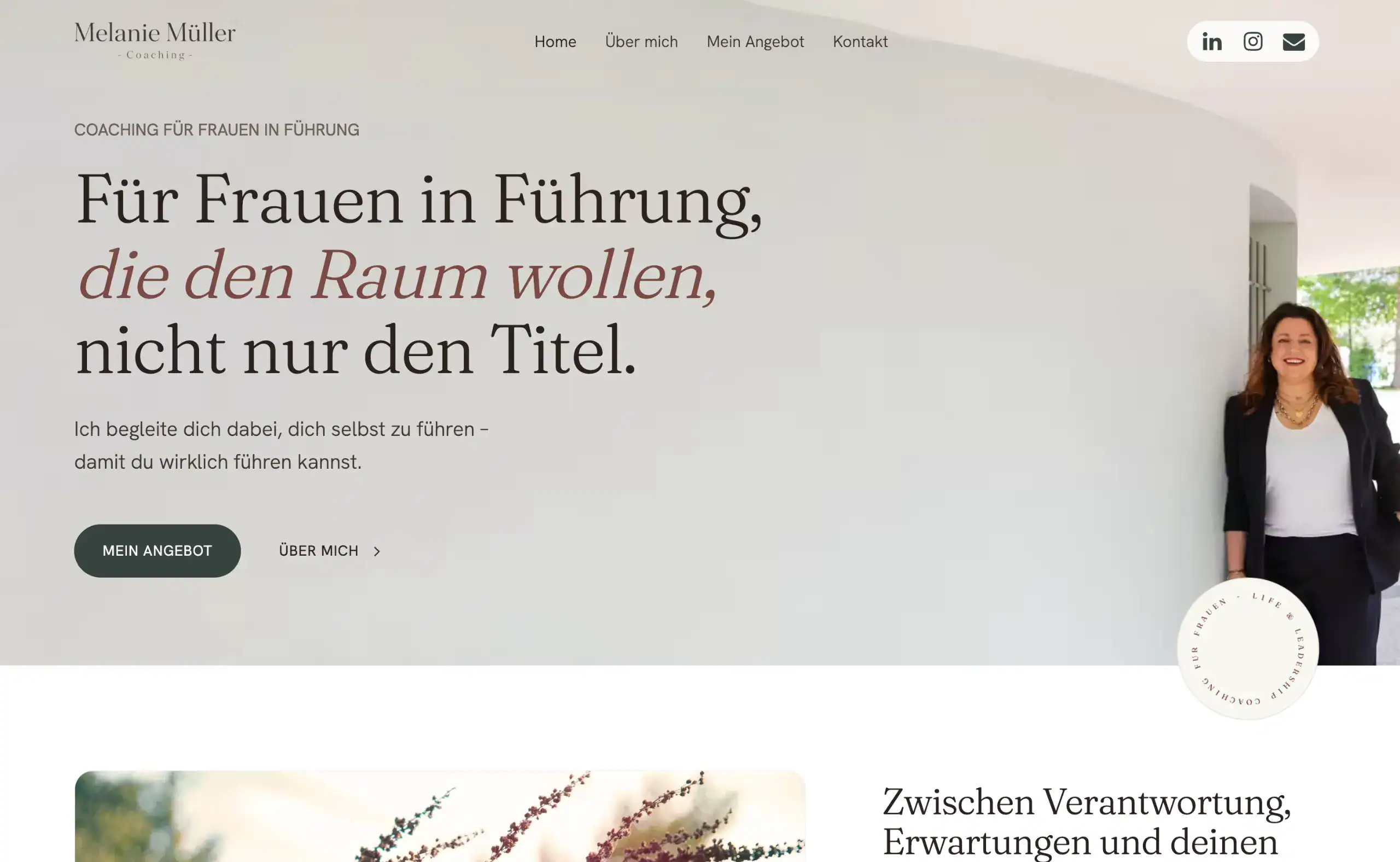 Website nach dem Redesign