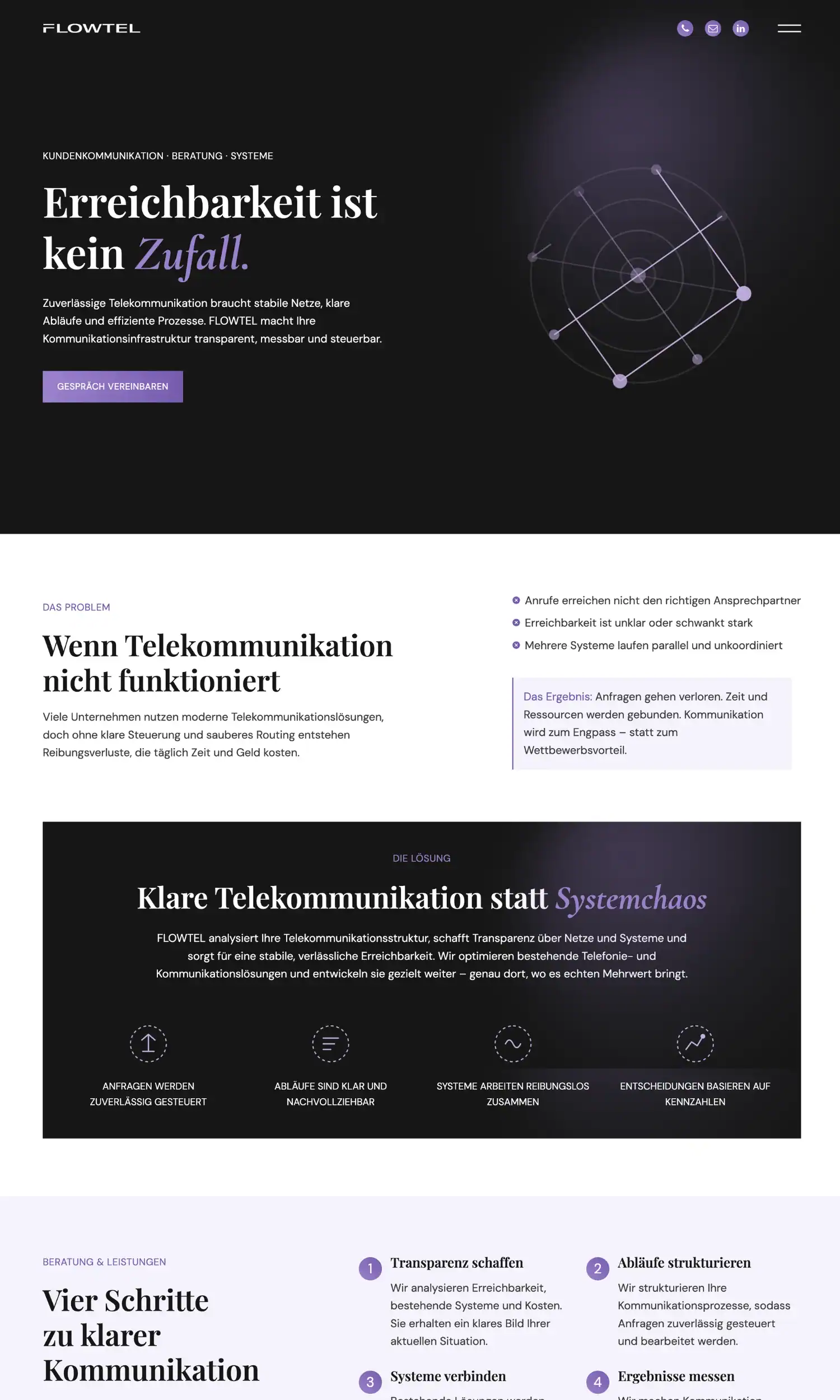 Website-Referenz Flowtel