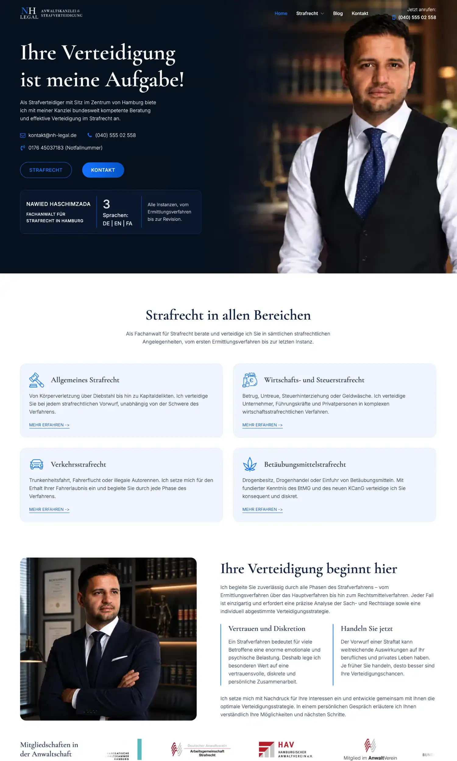Website-Referenz NH Legal